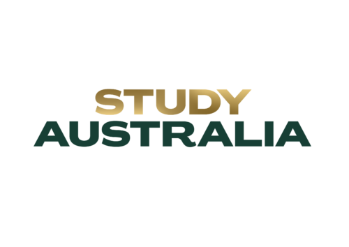 Study Australia wordmark - for white or light background